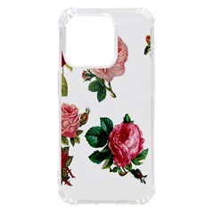 Roses-white Iphone 14 Pro Tpu Uv Print Case by nateshop