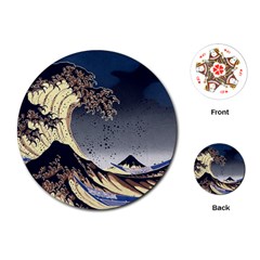 The Great Wave Off Kanagawa Japan Japanese Waves Playing Cards Single Design (round) by pakminggu