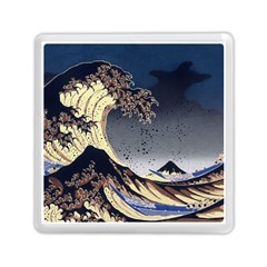 The Great Wave Off Kanagawa Japan Japanese Waves Memory Card Reader (square) by pakminggu