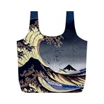 The Great Wave Off Kanagawa Japan Japanese Waves Full Print Recycle Bag (M) Front