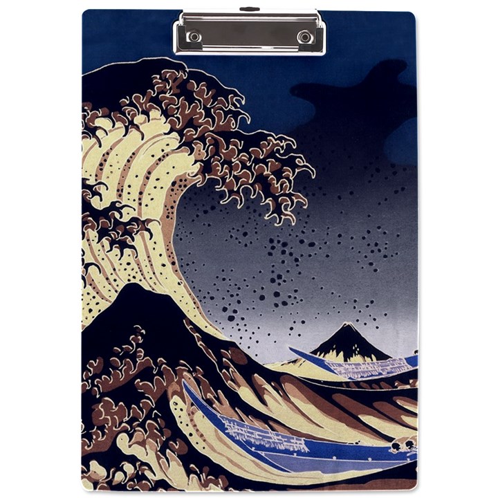 The Great Wave Off Kanagawa Japan Japanese Waves A4 Acrylic Clipboard