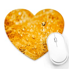 Water-gold Heart Mousepad by nateshop