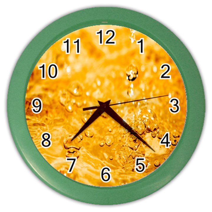 Water-gold Color Wall Clock