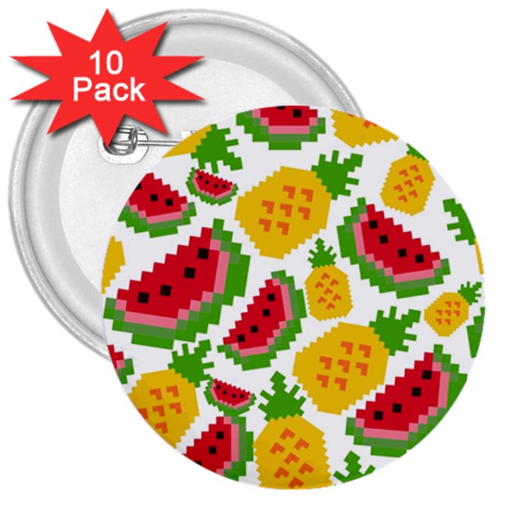 Watermelon -12 3  Buttons (10 pack) 