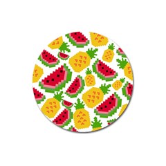 Watermelon -12 Magnet 3  (round) by nateshop