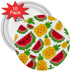 Watermelon -12 3  Buttons (10 pack)  Front