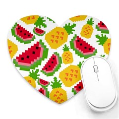 Watermelon -12 Heart Mousepad by nateshop