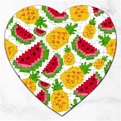 Watermelon -12 Jigsaw Puzzle (heart) by nateshop