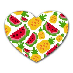 Watermelon -12 Heart Mousepad by nateshop