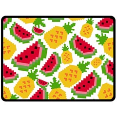 Watermelon -12 Fleece Blanket (large) by nateshop