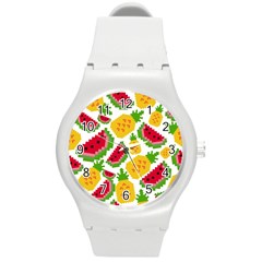 Watermelon -12 Round Plastic Sport Watch (m) by nateshop