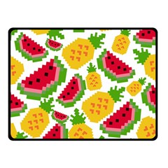 Watermelon -12 Two Sides Fleece Blanket (small) by nateshop