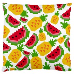 Watermelon -12 Large Premium Plush Fleece Cushion Case (two Sides) by nateshop