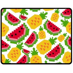 Watermelon -12 Two Sides Fleece Blanket (medium) by nateshop