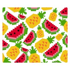 Watermelon -12 Two Sides Premium Plush Fleece Blanket (small) by nateshop