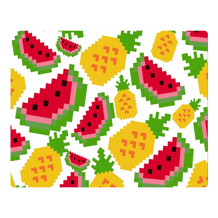 Watermelon -12 Two Sides Premium Plush Fleece Blanket (Large)