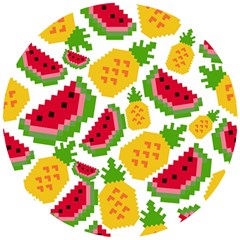 Watermelon -12 Wooden Puzzle Round by nateshop