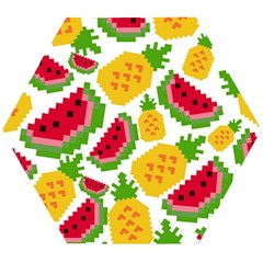 Watermelon -12 Wooden Puzzle Hexagon by nateshop