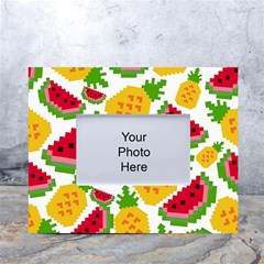 Watermelon -12 White Tabletop Photo Frame 4 x6  by nateshop