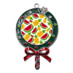 Watermelon -12 Metal X mas Lollipop With Crystal Ornament by nateshop