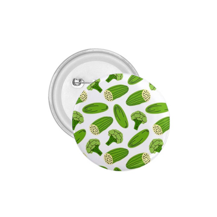 Vegetable Pattern With Composition Broccoli 1.75  Buttons