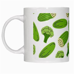 Vegetable Pattern With Composition Broccoli White Mug by pakminggu