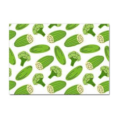 Vegetable Pattern With Composition Broccoli Sticker A4 (10 Pack) by pakminggu