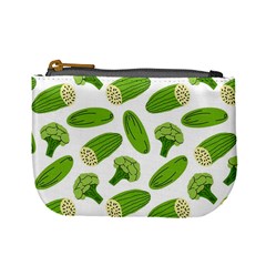 Vegetable Pattern With Composition Broccoli Mini Coin Purse by pakminggu