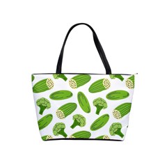 Vegetable Pattern With Composition Broccoli Classic Shoulder Handbag by pakminggu