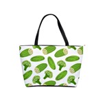 Vegetable Pattern With Composition Broccoli Classic Shoulder Handbag Front