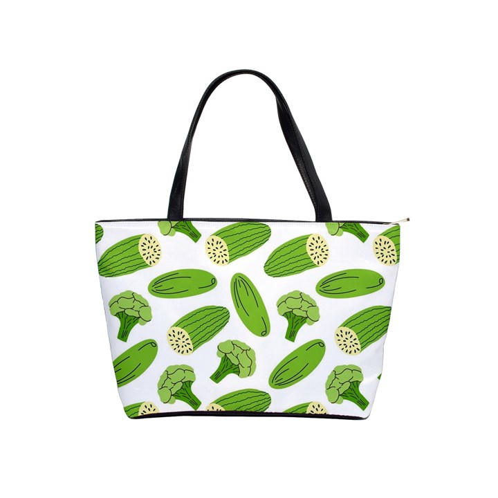 Vegetable Pattern With Composition Broccoli Classic Shoulder Handbag