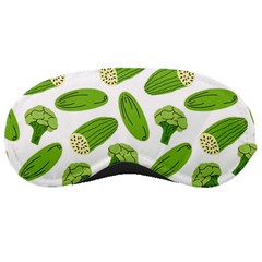 Vegetable Pattern With Composition Broccoli Sleep Mask by pakminggu