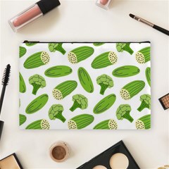 Vegetable Pattern With Composition Broccoli Cosmetic Bag (large) by pakminggu