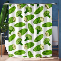 Vegetable Pattern With Composition Broccoli Shower Curtain 60  X 72  (medium)  by pakminggu