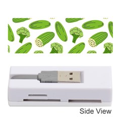 Vegetable Pattern With Composition Broccoli Memory Card Reader (stick) by pakminggu