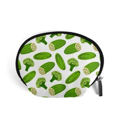 Vegetable Pattern With Composition Broccoli Accessory Pouch (small) by pakminggu