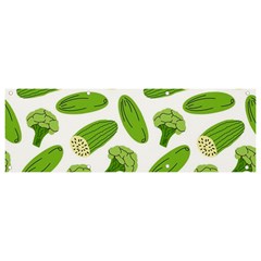 Vegetable Pattern With Composition Broccoli Banner And Sign 9  X 3  by pakminggu