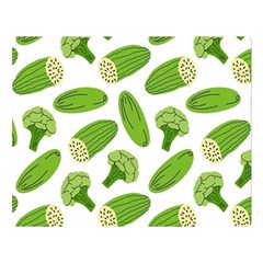 Vegetable Pattern With Composition Broccoli Premium Plush Fleece Blanket (large) by pakminggu