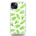 Vegetable Pattern With Composition Broccoli iPhone 14 TPU UV Print Case Front