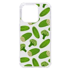 Vegetable Pattern With Composition Broccoli Iphone 14 Pro Tpu Uv Print Case by pakminggu