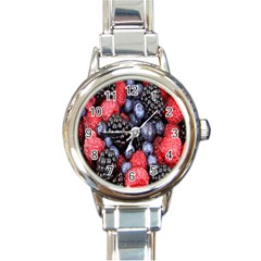 Berries-01 Round Italian Charm Watch by nateshop