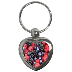 Berries-01 Key Chain (heart) by nateshop