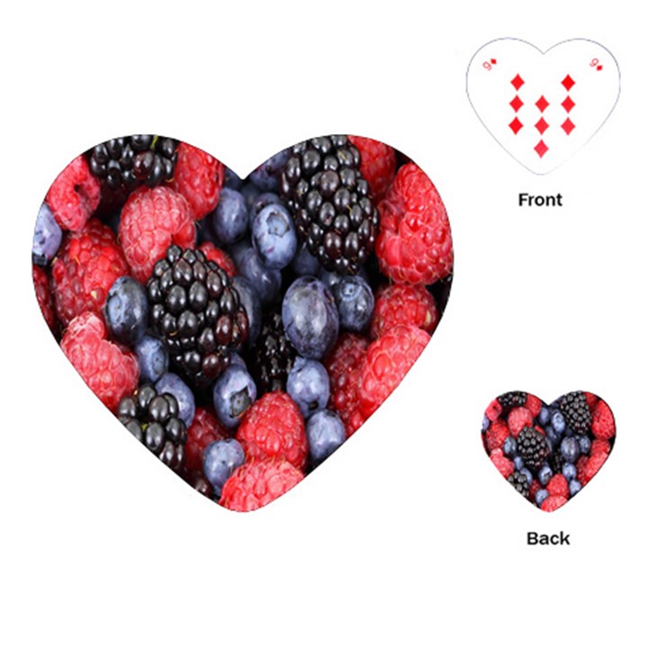 Berries-01 Playing Cards Single Design (Heart)