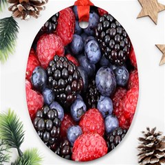 Berries-01 Oval Ornament (two Sides) by nateshop