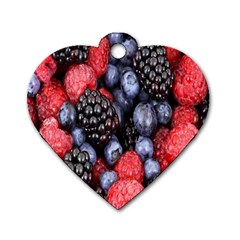 Berries-01 Dog Tag Heart (one Side) by nateshop