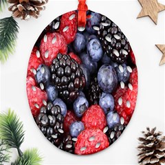 Berries-01 Ornament (oval Filigree) by nateshop