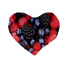 Berries-01 Standard 16  Premium Heart Shape Cushions by nateshop