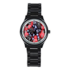 Berries-01 Stainless Steel Round Watch by nateshop