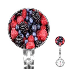 Berries-01 Stainless Steel Nurses Watch by nateshop