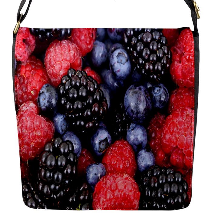 Berries-01 Flap Closure Messenger Bag (S)